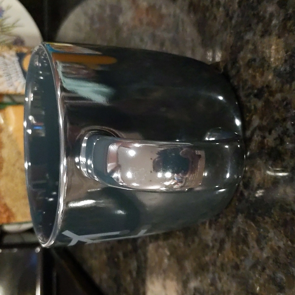 Dunkin' Donuts Coffee Tea Mug Graphite Grey Stylized Snowflake Motif 2014 - Picture 4 of 7